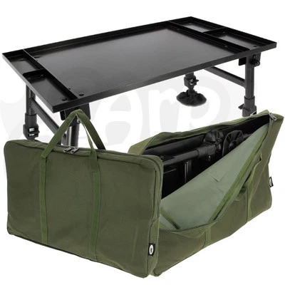 NGT Carp Fishing Giant Dynamic Aluminium Bivvy Camping Table & Bag Carryall Set - Image 1 of 4