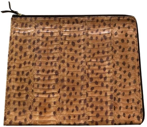 Paul Smith Whipsnake Skin iPad Case / Pouch | Light Tan | Luxury & Style - Picture 1 of 4