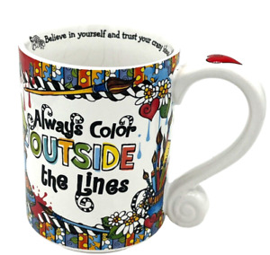 Suzy Toronto Always Color Outside The Lines Coffee Mug Enesco