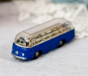 Vintage Schuco Piccolo 740 Mercedes Bus Blue Diecast Made in West Germany - Picture 1 of 5