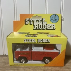 Vintage Sammlerstück Steel Roder No.3364 B.D.F.D.Fire Department Ladder Truck mit Box - Bild 1 von 6