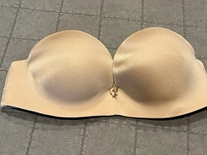 Victoria’s Secret Bra 32B Miraculous Beige Strapless Mega Padded PUSH UP SEXY  - Bild 1 von 5