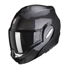 Scorpion Exo-Tech Carbon Modular Flip Back Motorcycle Helmet XL With Visor New