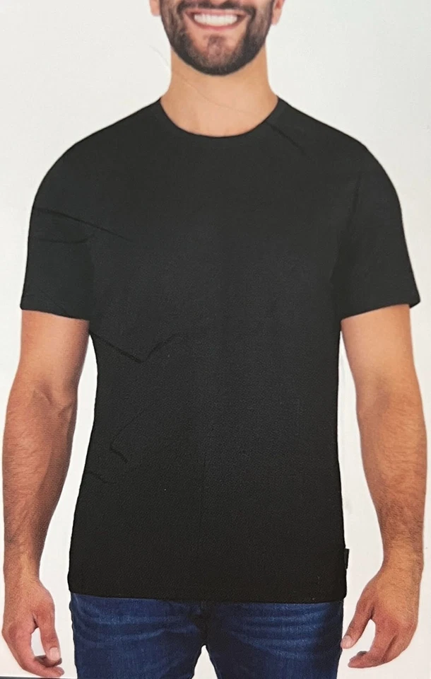 Gerry Mens Cool Knit Tee Size Medium Black Moisture Wicking 1754192