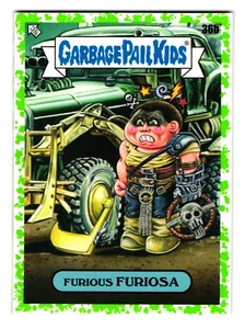 Furious Furiosa 2023 Garbage Pail Kids Mad Max Parody Sticker Green Parallel - Picture 1 of 2
