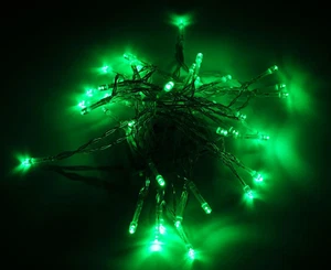 Battery Operated Green 40 LED Fairy Light String Wedding Party Xmas Christmas De - Picture 1 of 5