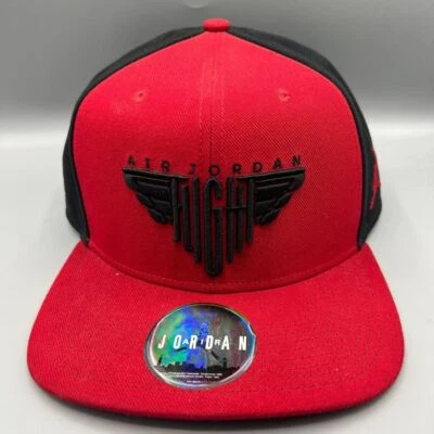 Gorra de vuelo Air Jordan para hombre roja negra bordada Jumpman gorra trasera a presión Foto 1 de 4