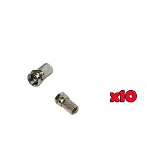 10 x RG59 Coax Cable F Type Screw on Connector for Pay TV VAST Digital TV - Picture 1 of 1