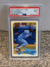 2004 Topps All-Time Fan Favorites #124 - BO JACKSON - PSA 9 Mint - ROYALS / 1989