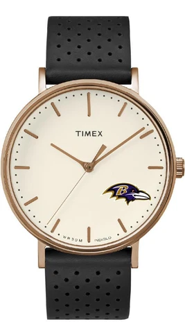 Ladies Timex Baltimore Ravens Watch Rose Gold Grace Watch Cover