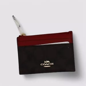 Coach Mini schmale Ausweisetui aus charakteristischem Canvas - Bild 1 von 6