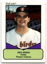 1990 ProCards AAA Greg Booker Phoenix Firebirds #29