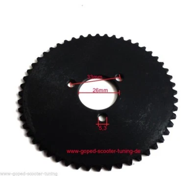 Pocket Bike Ritzel Pocketbike Kettenrad Sprocket 58 64 Zähne 25H Kette Minimoto