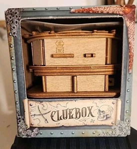 Cluebox Davy Jones Locker - Escape Room Puzzle Box  Gift Box 3D Wood N I B NICE! - Picture 1 of 14