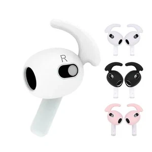 Apple AirPods 4th Gen Ear Covers Silicone 3 PAIRS Anti-Slip Ear Hooks - Picture 1 of 6