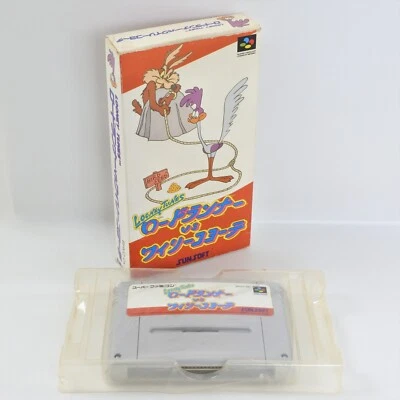 ROAD RUNNER VS WILE E COYOTE Looney Tunes Super Famicom No Inst 119 Nintendo sf - Image 1 of 4