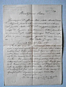 Lettera al Papa Leone XIII riguardante L'Index Librorum Prohibitorum - 1887 - Foto 1 di 3