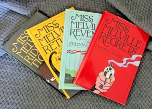 Evelyn E. Smith 4 Book Bundle Lot, Miss Melville Mysteries Crime Fiction HCDJ VG - Picture 1 of 3