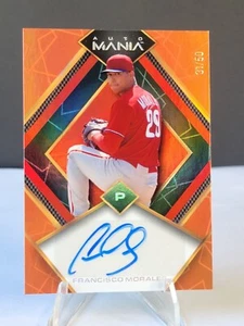 2023 Wild Card Auto Mania Francisco Morales Orange /50 Phillies Rookie Card - Imagen 1 de 5