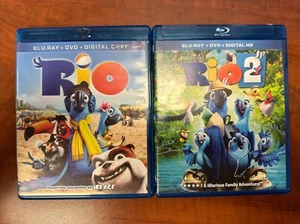Rio and Rio 2 (Blu-rays Only) NO DVD, Slipcovers or Digital - Picture 1 of 4