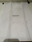 Sezane White Cotton Shoe Bag With Drawstring 15" X 11" New