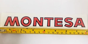 MONTESA STICKER LETTERING DECAL 8" NEW RED SWING ARM DECAL - Picture 1 of 2