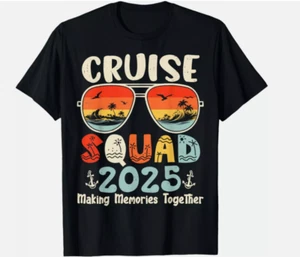 Cruise Squad 2025 Summer Vacation Matching Family Gift Unisex T-Shirt All Size - Picture 1 of 5