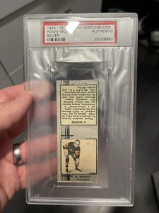 1935-36 DIAMOND MATCHBOOKS TYPE 2 HOWIE MORENZ PSA ONLY 5 GRADED!! HOFZIEGE - Bild 1 von 4
