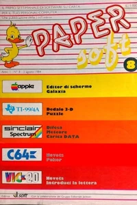 Rivista Paper Soft del 3 Agosto 1984 Jackson Soft Software su Carta Computer - Foto 1 di 2