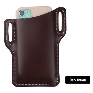 Vintage Cell Phone Waist Belt Holster Loop Holder Pack Bag Leather Pouch​ Cover