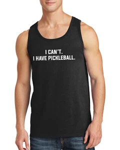 Top sin mangas para hombre I Can't I Have Pickleball eslogan divertido - Imagen 1 de 8