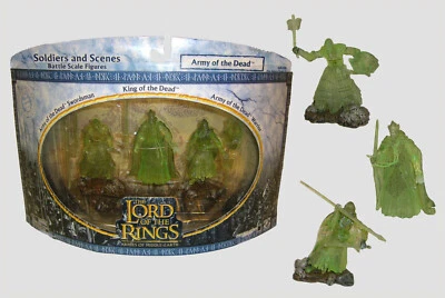 LOTR EXÉRCITO DOS MORTOS NA CAIXA ou soldados de brinquedo de plástico solto MARX playset LOTR - Imagem 1 de 4