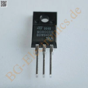 4 x BDW94CFI COMPLEMENTARY SILICON POWER DARLINGTON TRANSIST STM TO-220F 4pcs - Bild 1 von 1