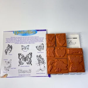 Butterflies~Unmounted Foam/Rubber Stamp Kit~Lepidoptera~Insect~All Night Media - Picture 1 of 5