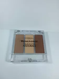 Loreal Wear Infinite Made For Me Naturals Eyeshadow Trio 806 Canyon Stone *READ* - Picture 1 of 5