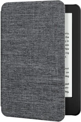 Ayotu Fabric Kindle Case 10th Gen 2019 Auto Wake/Sleep Thin Slim Light Grey - Image 1 of 4