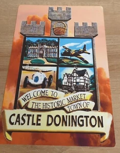 CASTLE DONINGTON VILLAGE 8X12 INCH METAL SIGN - Picture 1 of 6