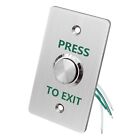IP67 Waterproof Exit Button NO&NC Door Push Switch Stainless Steel 86 * 50mm