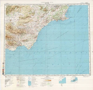 Russische Sowjetische Militär Topographische Karten - MURCIA (Spanien), 1:500K, Aufl.1983 - Bild 1 von 4