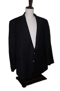 Ralph Lauren 56L Navy Wool Sport Coat – Gold Buttons, 2B 1‑Vent - Picture 1 of 9