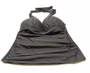 NEW Catalina Black Tankini Swimsuit Top NWOT size S (4-6) Molded Push Up Cups - Picture 1 of 5