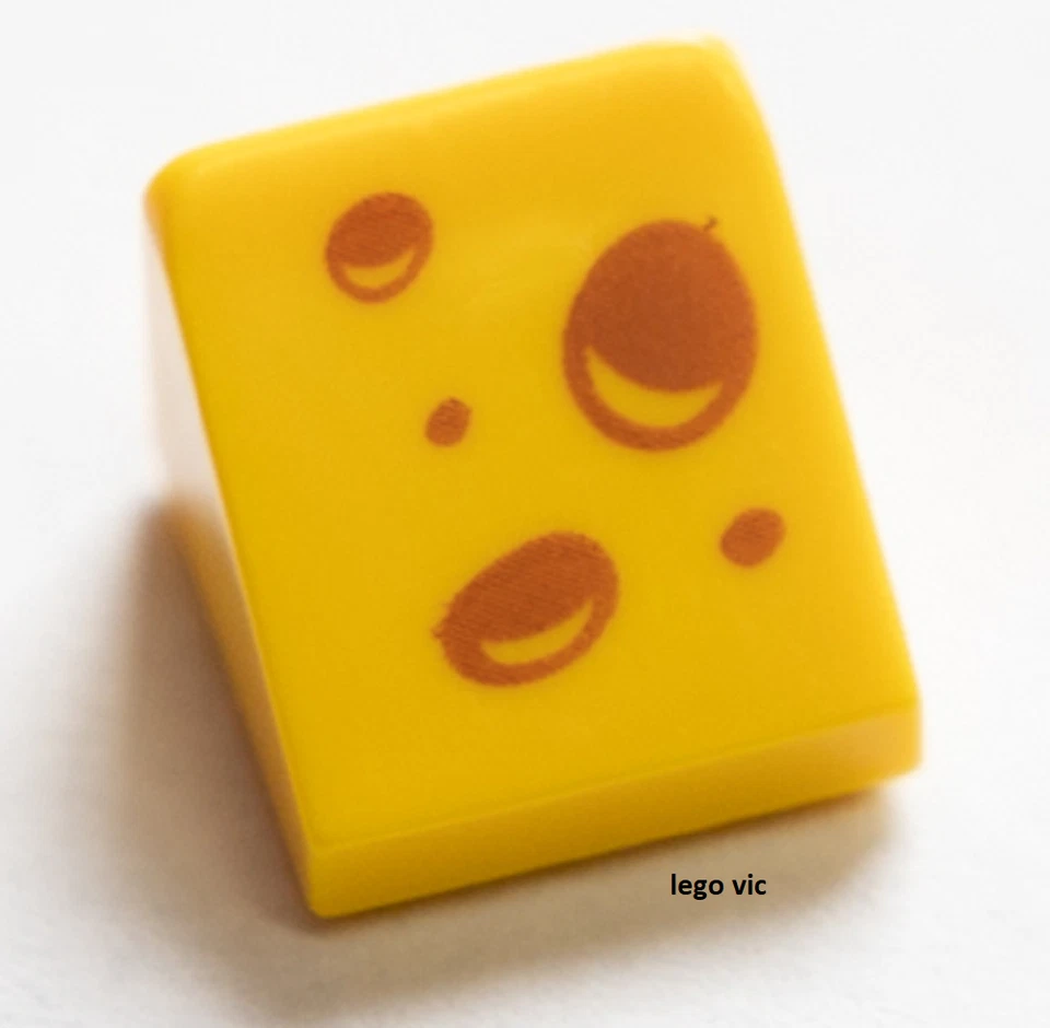 Lego 54200pb103 Tile Cheese Fromage du 71030 Speedy Gonzales MOC new -A29 - Photo 1/1