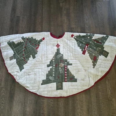 New Pottery Barn Arden Christmas Tree Skirt Christmas holiday - Image 1 of 3