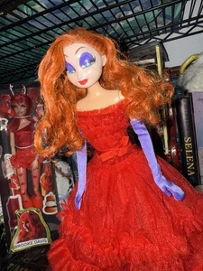 Barbie Puppe OOAK Jessica Rabbit Fan Doll Who Framed Roger Rabbit Repaint - Bild 1 von 20