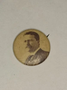 Kampagne Pin Pinback Button TEDDY THEODORE Roosevelt 7/8" BALTIMORE BADGE CO - Bild 1 von 8