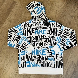 Nike Pull Over Hoodie Sweater w/all over Print DA0061-435 Men sz Large. NWT - Picture 1 of 9