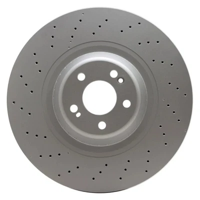 For Mercedes-Benz S600 15-17 GeoSpec Drilled 1-Piece Front Brake Rotor - Image 1 of 4