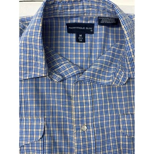 Panhandle Slim Plaid Western Shirt Mens Medium 15 1/2 34 Cowboy Rodeo - Picture 1 of 6