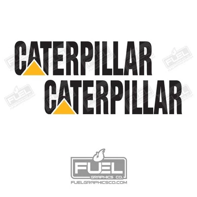 Paquete de 2 calcomanías de vinilo premium CAT de 24" de ancho para automóvil, camión y equipo pesado Foto 1 de 2