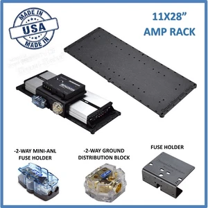 Soporte amplificador amplificador rack/amplificador soporte y fusible y procesador de graves TAMAÑO 11X28 - Imagen 1 de 13